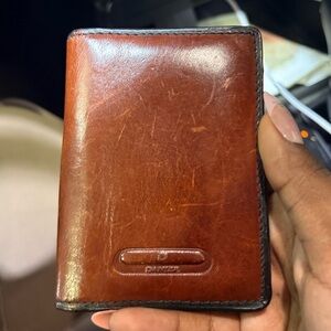 Danier Brown Leather Key & Card Holder